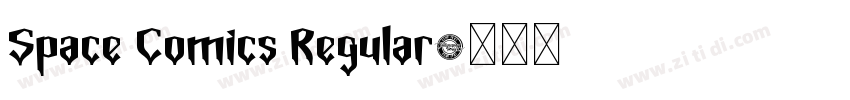 Space Comics Regular字体转换